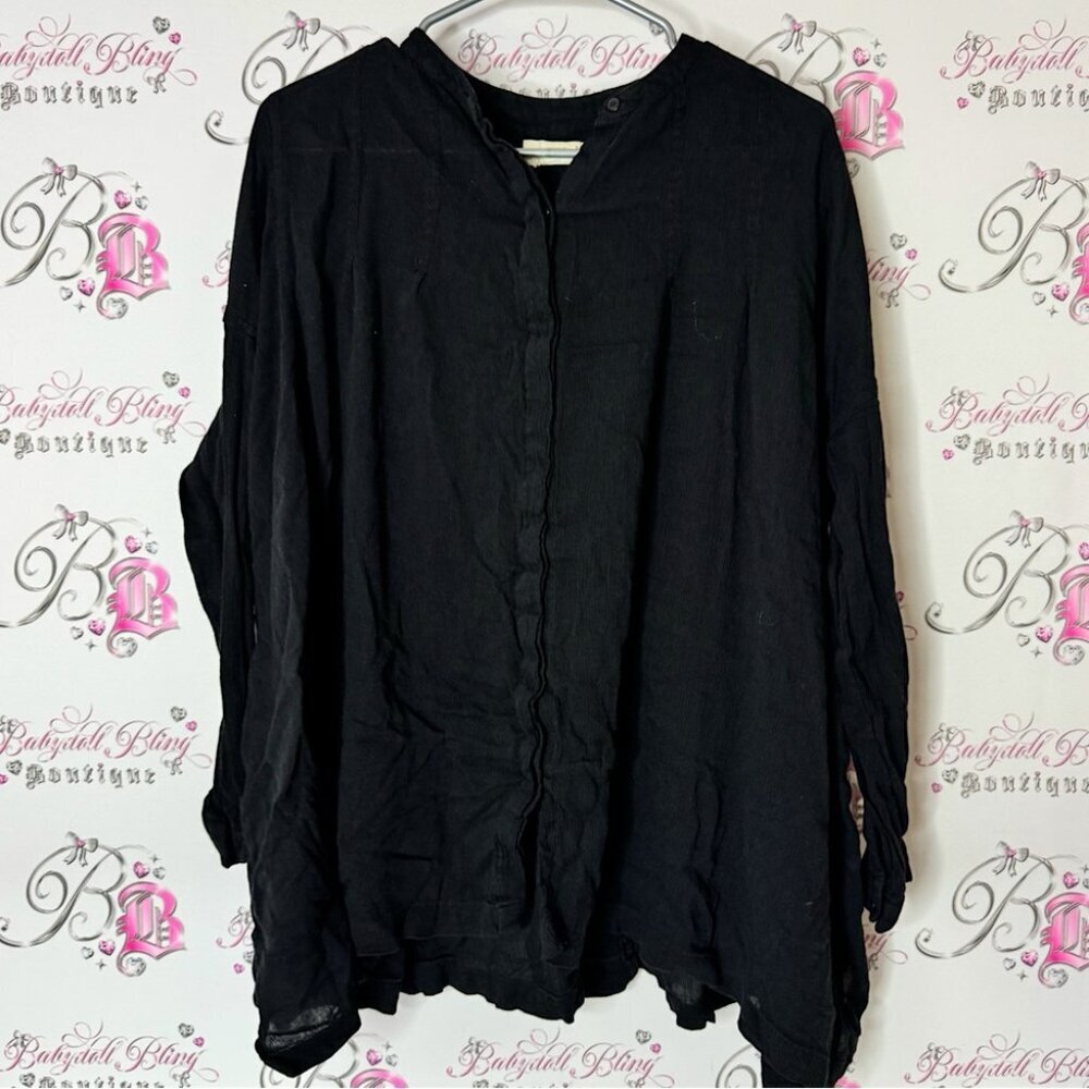 Denim & Supply Ralph Lauren Black long sleeve Button Down Shirt flowy light